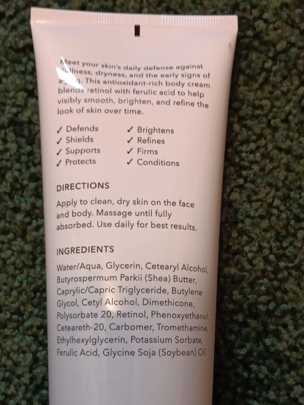 Nakery Beauty Retinol + Ferulic Face & Body Crème  8.4oz 250ml.